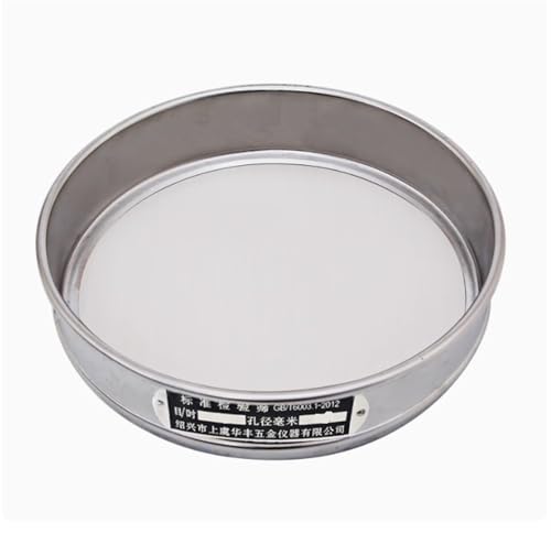 WEITINGKKK Tests aus Edelstahl, Analysensieb aus Edelstahl, Laborstandard, 20 cm, mehrere Maschenweiten, 1 Packung(20 mesh(0.9mm)) von WEITINGKKK