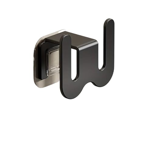 WEITINGKKK Wand-Schuhregal, 4 Stück platzsparender, wandmontierter Schuhschrank ohne Bohren for Badezimmer, Schuhaufbewahrung, Organizer for Schuhe(Black) von WEITINGKKK
