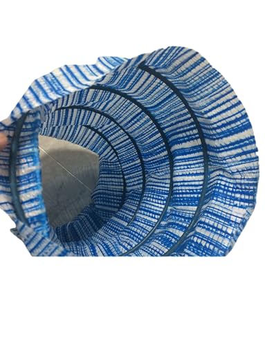 Weiche eindringende Drainageraum, Perforierte Drainagerohr Französisch Abfluss Außen weiche Infiltration Ablaufrohr 6 Zoll Vliesstoff Wellpappe Landschaft Blau Mehrere Längen(50m/164ft) von WEITINGKKK