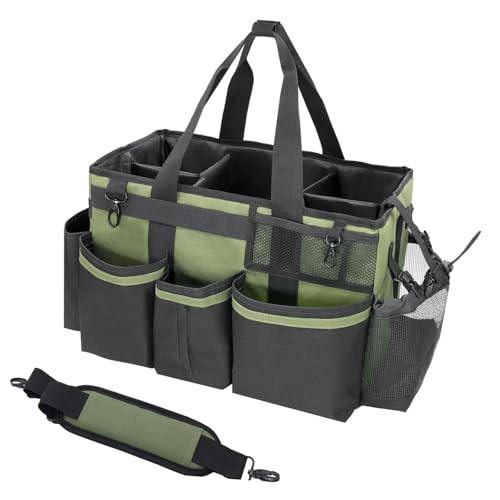 Werkzeug-Speicherbeutel, Tragbare Aufbewahrungstasche for Reinigungswerkzeuge mit Griff, verstellbarem Schultergurt, Polyester, 4 faltbare Innenfächer, 15,7 x 9,6 x 9,1 Zoll Werkzeug-Speicherbeutel, Tragbare Aufbewahrungstasche for Reinigungswerkzeuge mit Griff, verstellbarem Schultergurt, Polyester, 4 faltbare Innenfächer, 15,7 x 9,6 x 9,1 Zoll von WEITINGKKK