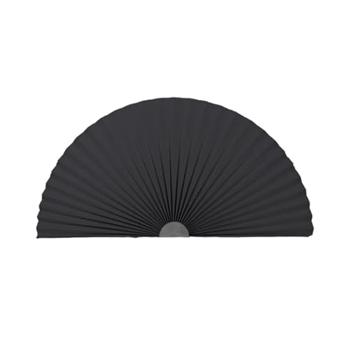 vorübergehende Fenster, Selbstklebende Plissee-Rollos aus Vliesstoff, halbverdunkelnd, mehrfarbig, Radius 45–59 cm(Black-high Shading,Radius 45CM) von WEITINGKKK