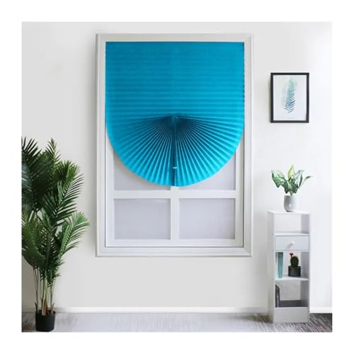 vorübergehende Fenster, Selbstklebende vertikale Verdunkelungsplissees for Fenster, mehrfarbig, mehrere Größen(Blue,M 60X180cm) von WEITINGKKK