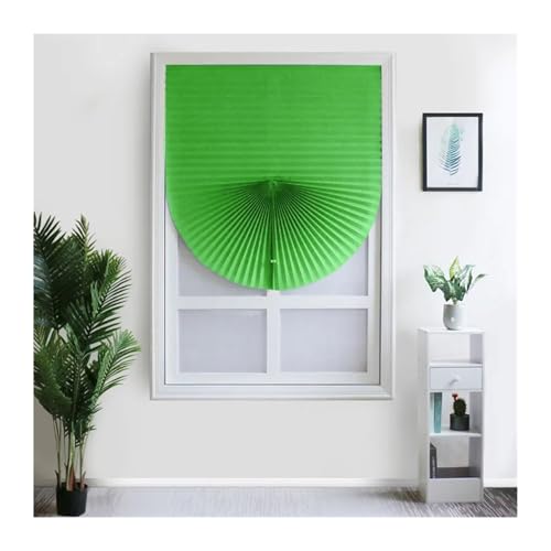 vorübergehende Fenster, Selbstklebende vertikale Verdunkelungsplissees for Fenster, mehrfarbig, mehrere Größen(Green,M 60X180cm) von WEITINGKKK
