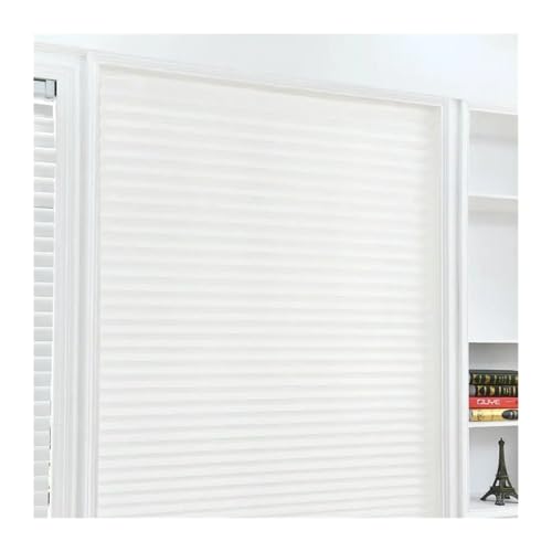 vorübergehende Fenster, Selbstklebende vertikale Verdunkelungsplissees for Fenster, mehrfarbig, mehrere Größen(White,M 60X180cm) von WEITINGKKK