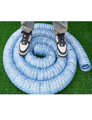 weich durchdringende Abwasserleitungen, Infiltration Französisch Drain Rohr perforiert 2 Zoll blau mehrere Größen(600cm/236in) von WEITINGKKK