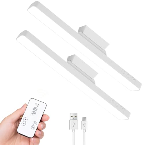 2er-Pack Wiederaufladbare dimmbare LED-Lichtleisten mit Touch-&Fernbedienung,Magnetische Schrankleuchten mit Klebemontage,3-fach Farbtemperatur einstellbar – für Schrank, Kleiderschrank,Schminktisch 2er-Pack Wiederaufladbare dimmbare LED-Lichtleisten mit Touch-&Fernbedienung,Magnetische Schrankleuchten mit Klebemontage,3-fach Farbtemperatur einstellbar – für Schrank, Kleiderschrank,Schminktisch von WEITINX