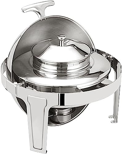 WEITOL Elektrischer Buffetheber, Buffetheber und Heizung – Buffetheizer-Set, Hot-Pot-Buffet-Set, Essenstopf und Wassertopf, Server mit Deckel für Catering-Aktivitäten, Party-Bankette (Doppelgitterb von WEITOL