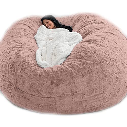 WEITOL Sitzsäcke Jumbo-Fell-Sitzsackbezug, 5/6/7 Fuß weicher, Flauschiger Sitzsack, Möbel für Erwachsene und Kinder, superweicher Sitzsack (Farbe: C, Größe: 5 Fuß) (kein Füllstoff) von WEITOL