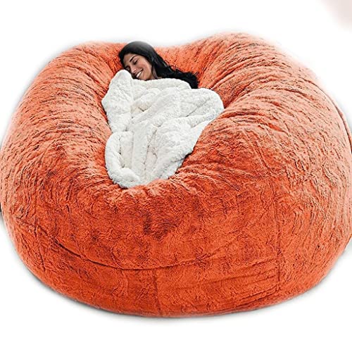 WEITOL Sitzsäcke Jumbo-Fell-Sitzsackbezug, 5/6/7 Fuß weicher, Flauschiger Sitzsack, Möbel für Erwachsene und Kinder, superweicher Sitzsack (Farbe: D, Größe: 5 Fuß) (kein Füllstoff) von WEITOL
