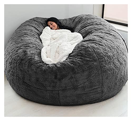 WEITOL Sitzsäcke Riesiger Sitzsack für Erwachsene, Sitzsack für Kinder im Innen- oder Außenbereich, Lazy Sofa-Bettbezug, 5, 6, 7 Fuß (Farbe: B, Größe: 7 Fuß) (kein Füllstoff) von WEITOL
