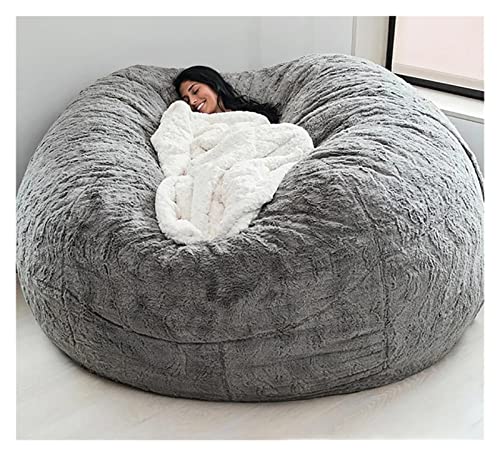 WEITOL Sitzsäcke Riesiger Sitzsack für Erwachsene, Sitzsack für Kinder im Innen- oder Außenbereich, Lazy Sofa-Bettbezug, 5, 6, 7 Fuß (Farbe: E, Größe: 7 Fuß) (kein Füllstoff) von WEITOL