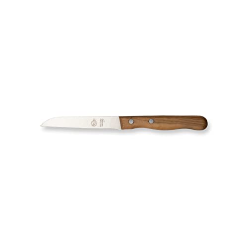 WEITZ Gemüsemesser gerade 10cm, Obstmesser aus rostfreiem Edelstahl, kleines Küchenmesser mit Olivenholzgriff, Premium Olive, Solingen, Made in Germany von WEITZ Tischkultur zum Leben