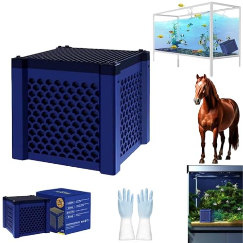 Pure Cube Wassertrogfilter, Purecube 2.0 – zur Reinigung Ihrer Wassertröge, Öko-Aquarium Wassertrog-Reinigungswürfel, Aktivkohlefiltermedium zur Reinigung von Trögen (1) von WEIWOGU
