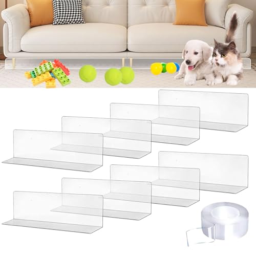 8 Pack Spielzeugblocker, Under Couch Blocker 40x4x8CM, Transparente Spielzeugblocker, mit Selbstklebendem Klebeband, für Lückenblocker Unter Dem Sofa und Dem Bett Verwendet Wird 8 Pack Spielzeugblocker, Under Couch Blocker 40x4x8CM, Transparente Spielzeugblocker, mit Selbstklebendem Klebeband, für Lückenblocker Unter Dem Sofa und Dem Bett Verwendet Wird von WEIWUXIAN