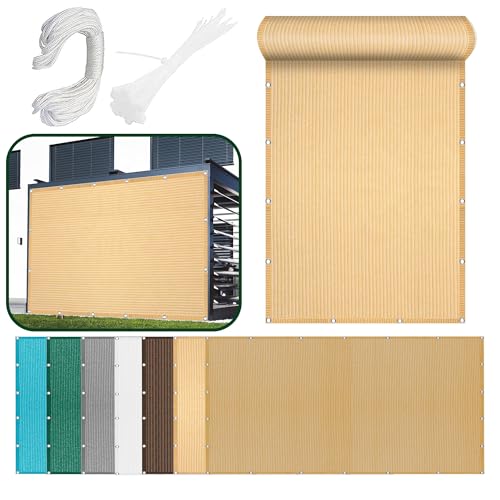 Sonnensegel Atmungsaktiv 90 x 200 cm Rechteckig Atmungsaktiv 98% UV Schutz Schattenspender Schattensegel mit Ösen Seil HDPE UV Schutz Ohne Bohren für Garten Balkon, Creme Farben Sonnensegel Atmungsaktiv 90 x 200 cm Rechteckig Atmungsaktiv 98% UV Schutz Schattenspender Schattensegel mit Ösen Seil HDPE UV Schutz Ohne Bohren für Garten Balkon, Creme Farben von WEIZERO