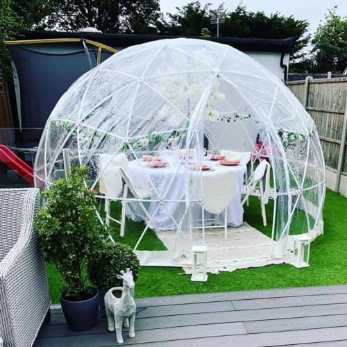 WEIZIIA Pop-up-Blasenzelt, Gartenkuppel-Iglu, durchsichtiges Blasenzelt für den Außenbereich, 12 x 7,2 Fuß PVC-Kuppelzelte, Überdachungspavillons, Sichtschutzhaus, Anlehngewächshaus WEIZIIA Pop-up-Blasenzelt, Gartenkuppel-Iglu, durchsichtiges Blasenzelt für den Außenbereich, 12 x 7,2 Fuß PVC-Kuppelzelte, Überdachungspavillons, Sichtschutzhaus, Anlehngewächshaus von WEIZIIA