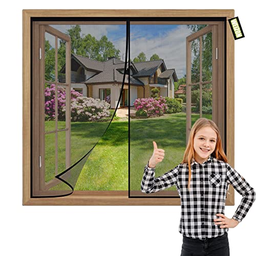 Insektenschutz Fenster Magnetisch 115x120cm Schwarz Magnetischer Fliegenvorhang Moskitonetz mit Magnet & Eingenähten Gewichten,Ohne Bohren für Fenster Wohnzimmer Insektenschutz Fenster Magnetisch 115x120cm Schwarz Magnetischer Fliegenvorhang Moskitonetz mit Magnet & Eingenähten Gewichten,Ohne Bohren für Fenster Wohnzimmer von WEIZON