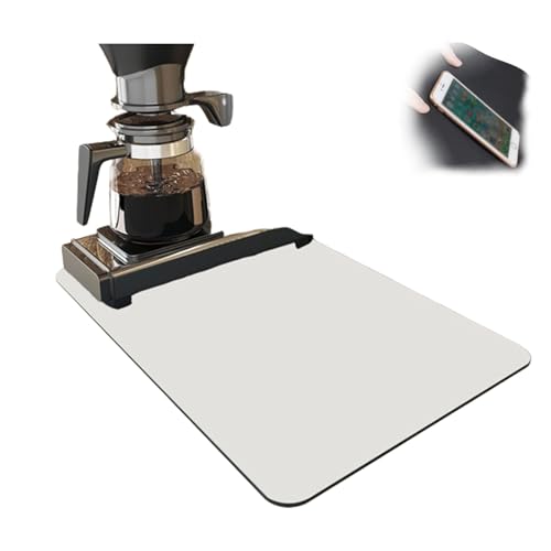 Kitchen Super Absorbent Draining Mat, 2024 New Kitchen Super Absorbent Draining Mat, Foldable Dish Drying Mat, No Water Marks Coffee Mat (White,30x40cm) von WEJDYKG