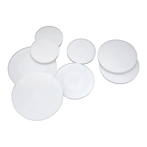 10 Stück runde PTFE-Dichtungsplatten – hochtemperaturbeständig, säure- und alkalibeständig, verschiedene Durchmesser und Stärken(20mmx1.5mm) von WEJNAOQI