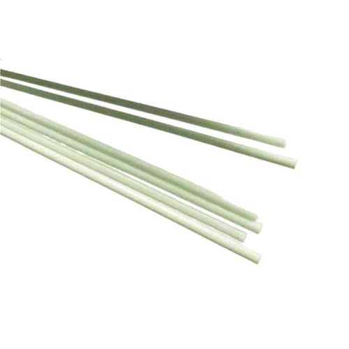 10 weiße Fiberglasstäbe – 0,8–10 mm Durchmesser, 50 cm Länge, for Isolierung und Strukturbauteile(0.8x500mm) von WEJNAOQI