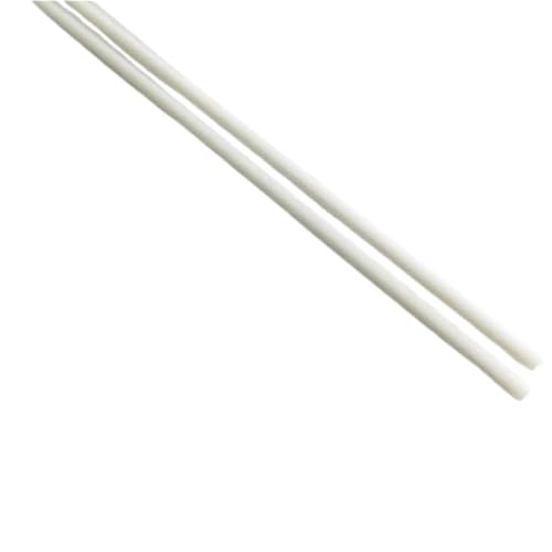 20 Stück weiße Fiberglasstäbe – 0,5 m leichte, hochfeste Fiberglas-Rundstäbe for vielseitigen Einsatz(3.0x500mm) von WEJNAOQI
