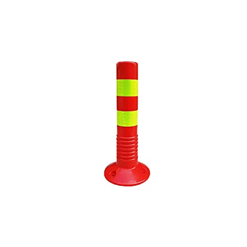 Gut sichtbare Parkpoller – langlebige Autoabsperrpfosten aus PU-Kunststoff for Einfahrten und Wohngebiete(Red and Yellow,45cm) von WEJNAOQI