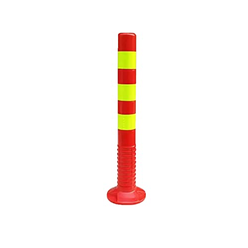 Gut sichtbare Parkpoller – langlebige Autoabsperrpfosten aus PU-Kunststoff for Einfahrten und Wohngebiete(Red and Yellow,75cm) von WEJNAOQI
