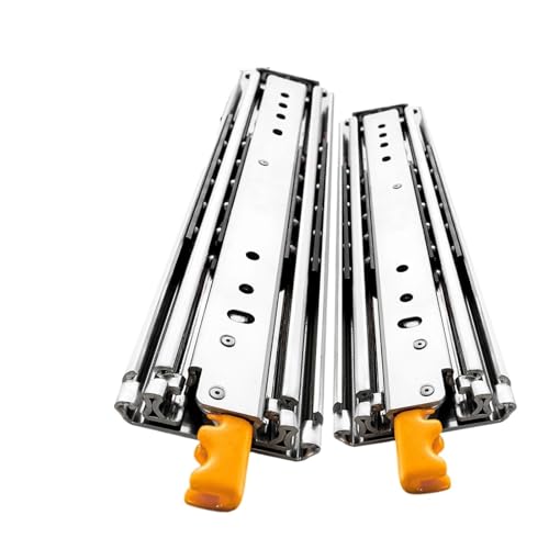 Hochleistungs-Schubladenführung, 220 kg Tragkraft, mit Schloss, Vollauszug-Kugellager for den Einsatz in Industrieschränken von Wohnmobilen(12-30.48 CM) von WEJNAOQI