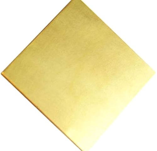 Messingblech – 6 mm dicke, langlebige Metallplatte for Präzisionsteile und Schweißarbeiten(200x200mm) von WEJNAOQI