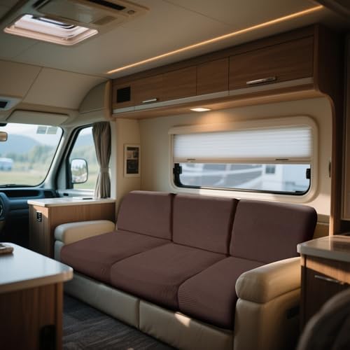 WEJOY Bezüge Für Wohnwagenpolster Jacquard, rutschfeste Wohnmobil Sitzbezüge, Sofa Sitzkissenbezug Für Schonbezug Wohnwagen Polster WEJOY Bezüge Für Wohnwagenpolster Jacquard, rutschfeste Wohnmobil Sitzbezüge, Sofa Sitzkissenbezug Für Schonbezug Wohnwagen Polster von WEJOY