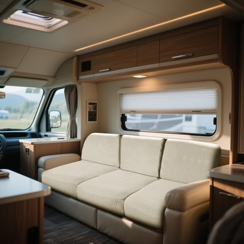 WEJOY Bezüge Für Wohnwagenpolster Jacquard, rutschfeste Wohnmobil Sitzbezüge, Sofa Sitzkissenbezug Für Schonbezug Wohnwagen Polster WEJOY Bezüge Für Wohnwagenpolster Jacquard, rutschfeste Wohnmobil Sitzbezüge, Sofa Sitzkissenbezug Für Schonbezug Wohnwagen Polster von WEJOY