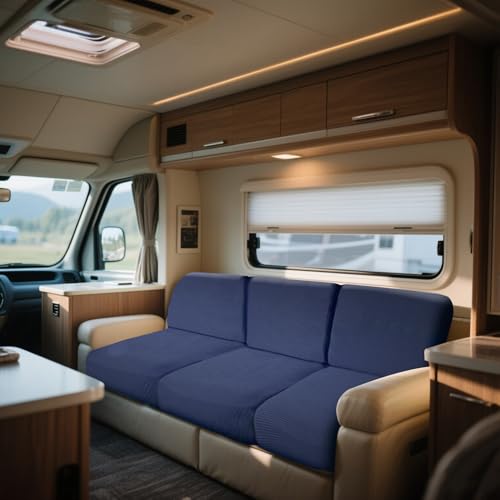 WEJOY Bezüge Für Wohnwagenpolster Jacquard, rutschfeste Wohnmobil Sitzbezüge, Sofa Sitzkissenbezug Für Schonbezug Wohnwagen Polster von WEJOY