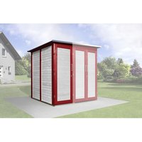 WEKA Anbauraum »Garten (Q) Modul Save Bike«, BxT: 224 x 71 cm (Aufstellmaße) - rot von WEKA