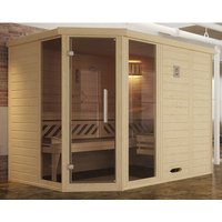 WEKA Ecksauna »Kemi Eck 2«, ohne Ofen, BxHxT: 245 x 199 x 195 cm - beige von WEKA