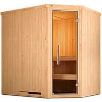 WEKA Ecksauna »VARBERG 1«, 6 Personen, inkl. 5,4 kW Ofen mit integrierter Steuerung - braun WEKA Ecksauna »VARBERG 1«, 6 Personen, inkl. 5,4 kW Ofen mit integrierter Steuerung - braun von WEKA