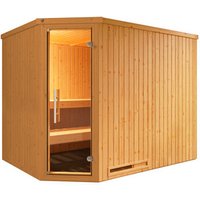 WEKA Ecksauna »VARBERG 4«, 4 Personen, inkl. 9 kW Ofen mit integrierter Steuerung - braun WEKA Ecksauna »VARBERG 4«, 4 Personen, inkl. 9 kW Ofen mit integrierter Steuerung - braun von WEKA