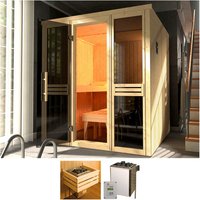 WEKA Elementsauna »KAARINA 2«, 6 Personen, inkl. 7,5 kW Ofen mit externer Steuerung - braun WEKA Elementsauna »KAARINA 2«, 6 Personen, inkl. 7,5 kW Ofen mit externer Steuerung - braun von WEKA