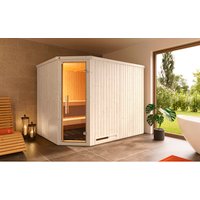 WEKA Elementsauna »Varberg 4«, BxHxT: 244 cm x 199 cm x 194 cm - braun von WEKA