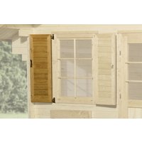 WEKA Fensterladen für Gartenhäuser, Holz - beige von WEKA