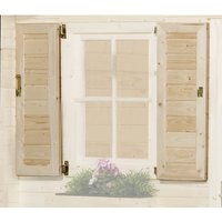 WEKA Fensterladen für Gartenhäuser, Holz - beige von WEKA