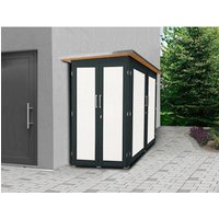 WEKA Gartenhaus, 200 cm x 125 cm, Holz, anthrazit - grau von WEKA