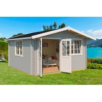 WEKA Gartenhaus »401«, BxT: 444,6 x 480 cm (Außenmaße), Wandstärke: 40 mm - grau von WEKA