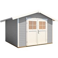 WEKA Gartenhaus »Casa Gr. 1«, Holz, BxHxT: 274 x 237 x 240 cm (Außenmaße inkl. Dachüberstand) - grau von WEKA