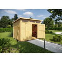 WEKA Gartenhaus »Designhaus 264«, BxT: 330 x 249 cm (Außenmaße), Wandstärke: 21 mm - braun von WEKA