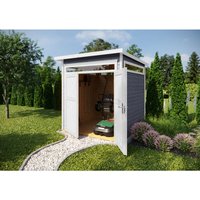 WEKA Gartenhaus »265«, Holz, BxHxT: 220 x 234 x 250 cm (Außenmaße inkl. Dachüberstand) - grau von WEKA