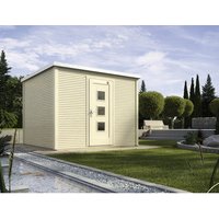 WEKA Gartenhaus »413 Gr.2«, Holz, BxHxT: 310 x 244 x 300 cm (Außenmaße inkl. Dachüberstand) - beige von WEKA