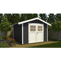 WEKA Gartenhaus »122 Gr.3«, Holz, BxHxT: 380 x 245 x 205 cm (Außenmaße inkl. Dachüberstand) - grau von WEKA