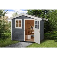 WEKA Gartenhaus »123 Gr.2«, Holz, BxHxT: 306 x 237 x 235 cm (Außenmaße inkl. Dachüberstand) - grau von WEKA