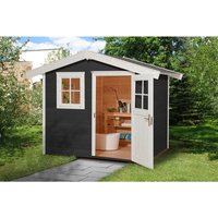 WEKA Gartenhaus »123 Gr.2«, Holz, BxHxT: 306 x 237 x 235 cm (Außenmaße inkl. Dachüberstand) - grau von WEKA