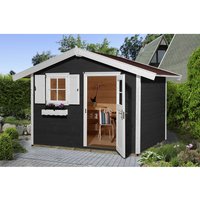 WEKA Gartenhaus »123 Gr.3«, Holz, BxHxT: 390 x 247 x 205 cm (Außenmaße inkl. Dachüberstand) - grau von WEKA